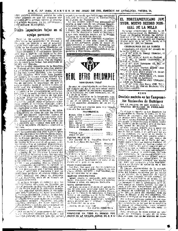 ABC SEVILLA 19-07-1966 página 53