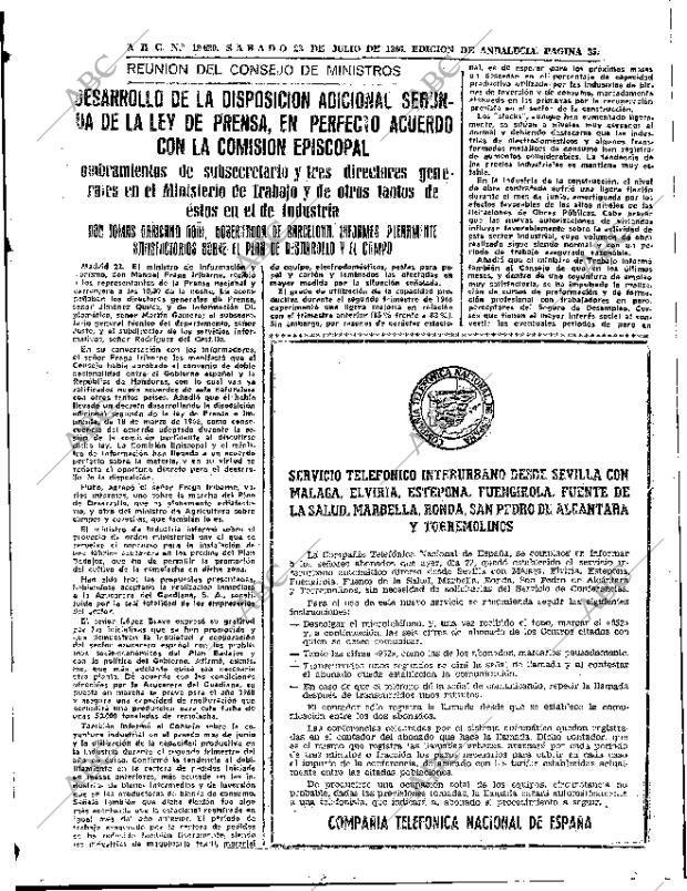 ABC SEVILLA 23-07-1966 página 35