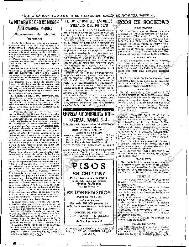 ABC SEVILLA 23-07-1966 página 42