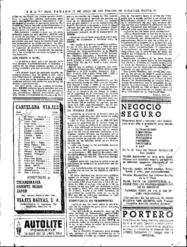 ABC SEVILLA 23-07-1966 página 46
