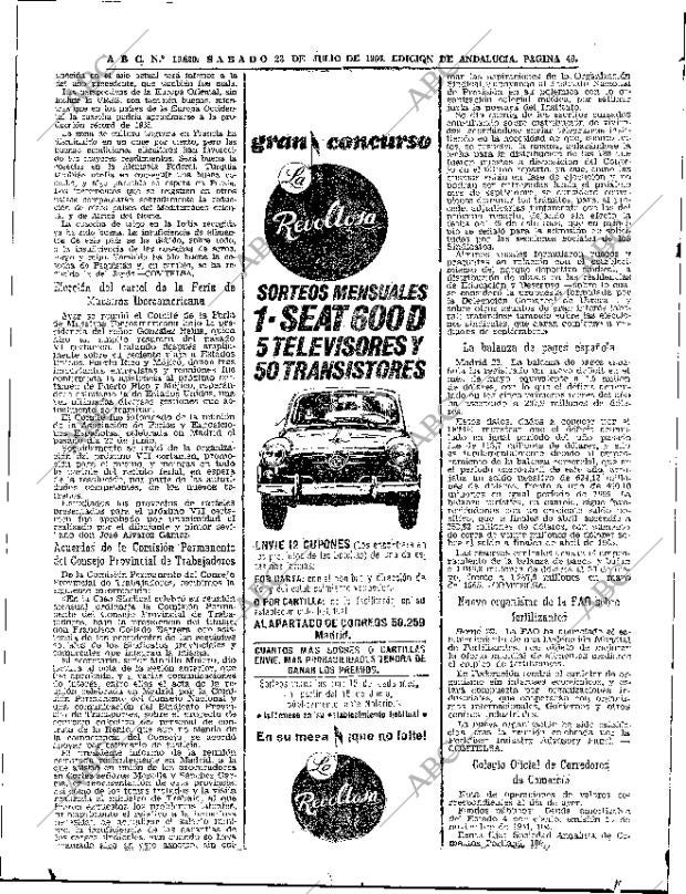ABC SEVILLA 23-07-1966 página 48