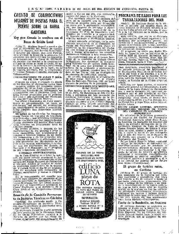 ABC SEVILLA 23-07-1966 página 55