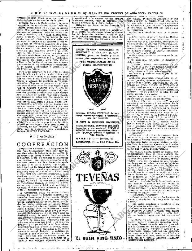 ABC SEVILLA 23-07-1966 página 58