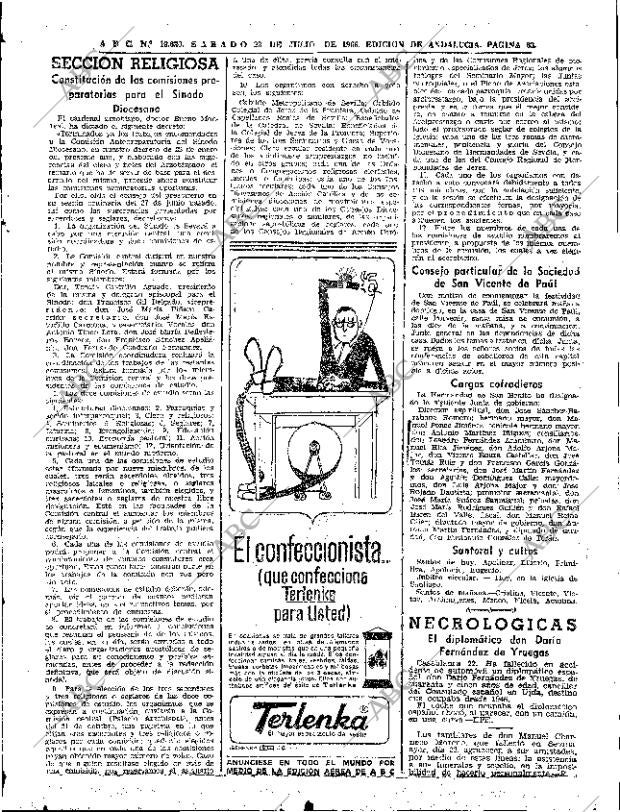 ABC SEVILLA 23-07-1966 página 63