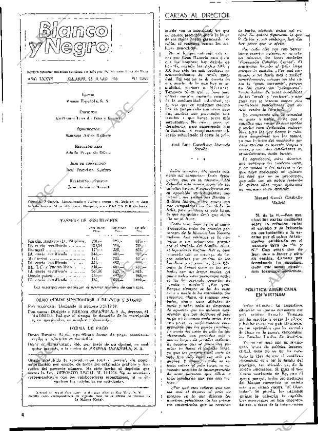 BLANCO Y NEGRO MADRID 23-07-1966 página 4