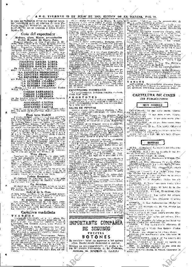 ABC MADRID 29-07-1966 página 70