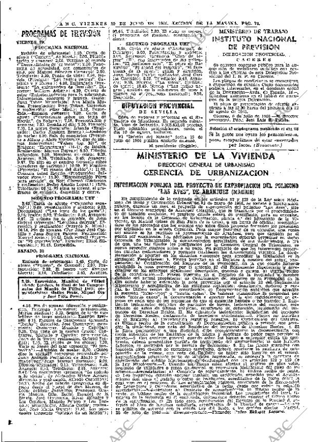 ABC MADRID 29-07-1966 página 72