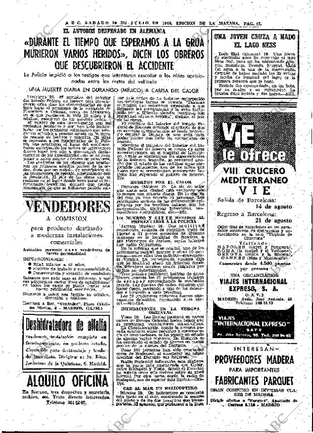 ABC MADRID 30-07-1966 página 45