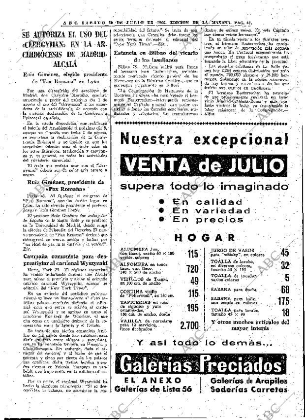 ABC MADRID 30-07-1966 página 47