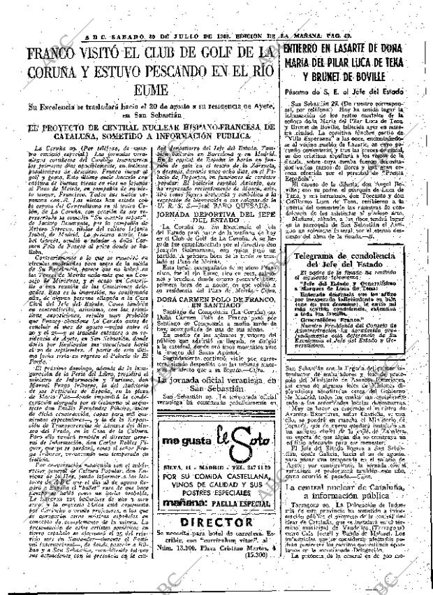 ABC MADRID 30-07-1966 página 49