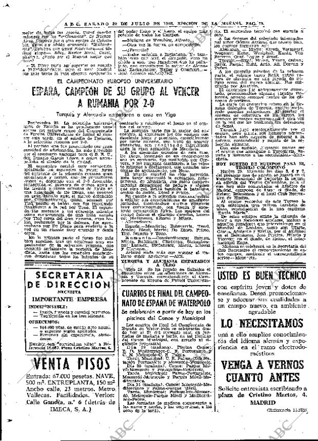 ABC MADRID 30-07-1966 página 70