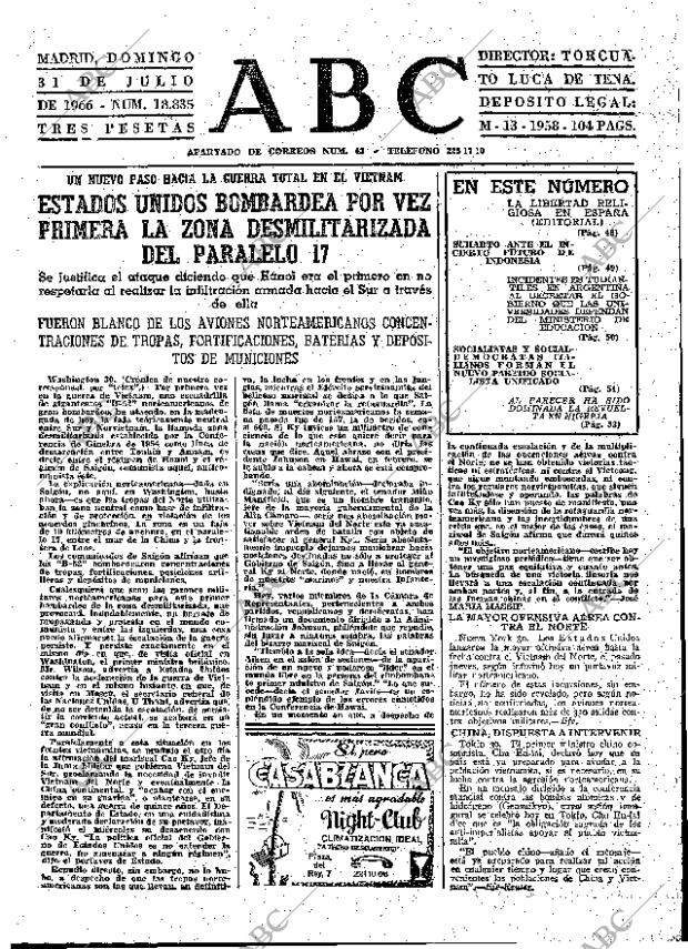 ABC MADRID 31-07-1966 página 47