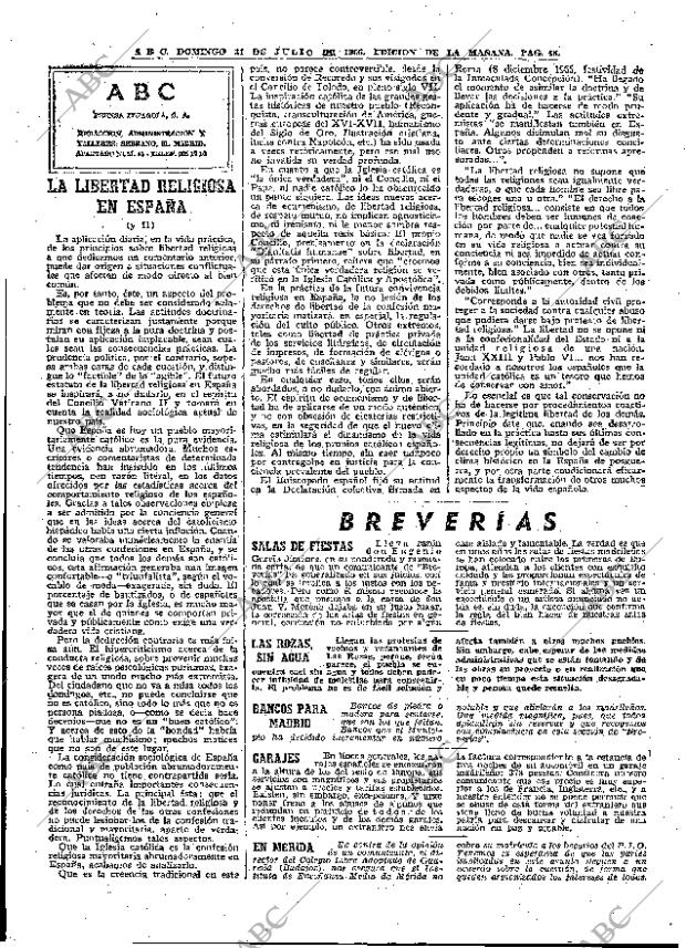 ABC MADRID 31-07-1966 página 48