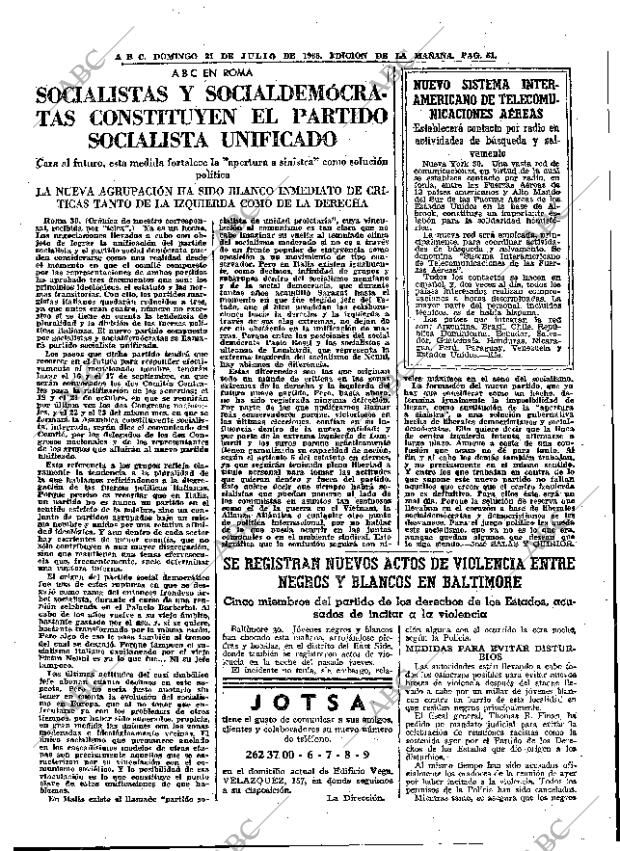 ABC MADRID 31-07-1966 página 51