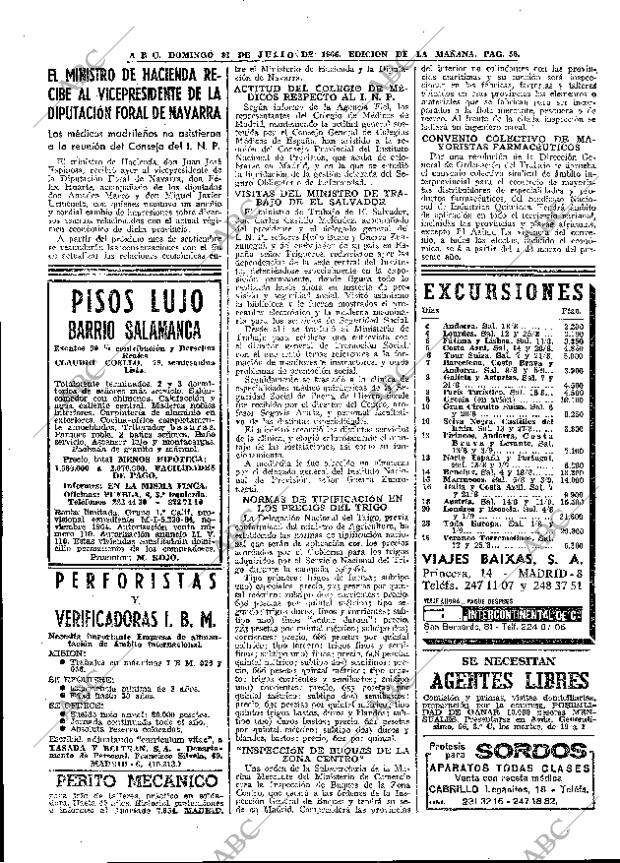 ABC MADRID 31-07-1966 página 56