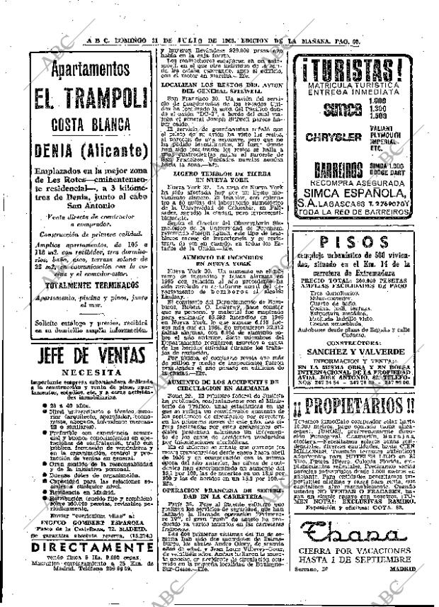 ABC MADRID 31-07-1966 página 60