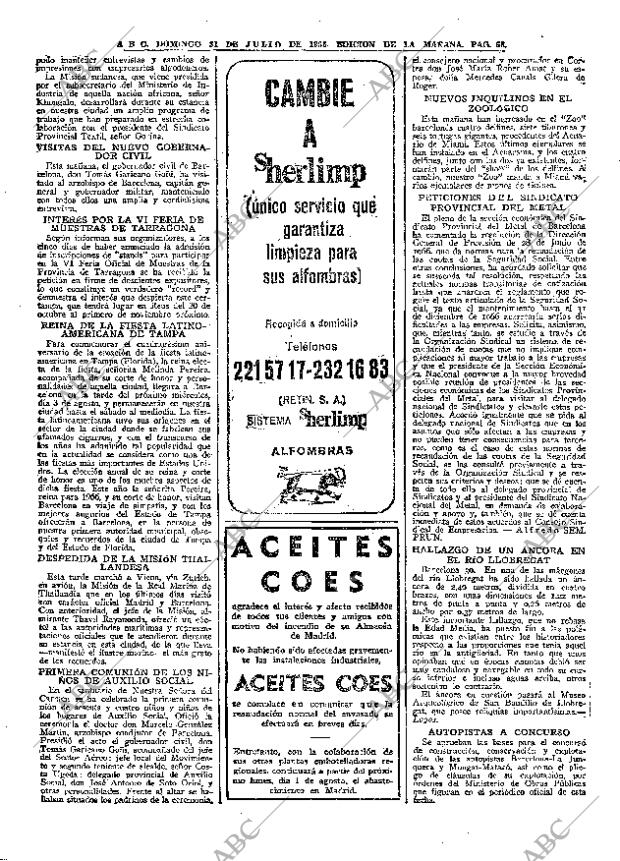 ABC MADRID 31-07-1966 página 68