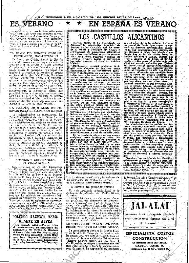 ABC MADRID 03-08-1966 página 47