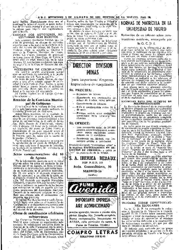 ABC MADRID 03-08-1966 página 50