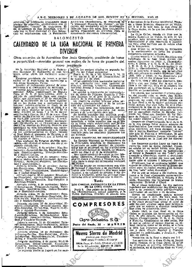 ABC MADRID 03-08-1966 página 62