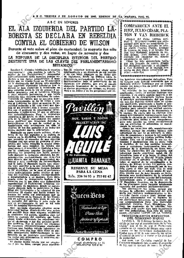 ABC MADRID 05-08-1966 página 25