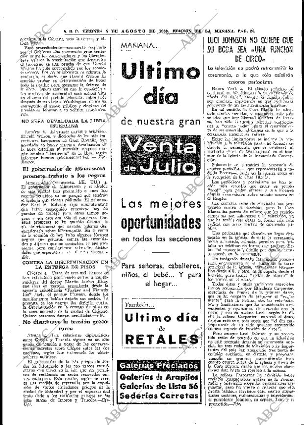 ABC MADRID 05-08-1966 página 26