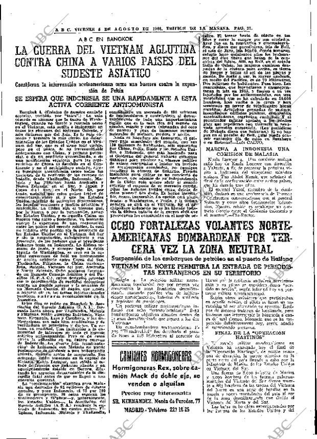 ABC MADRID 05-08-1966 página 27