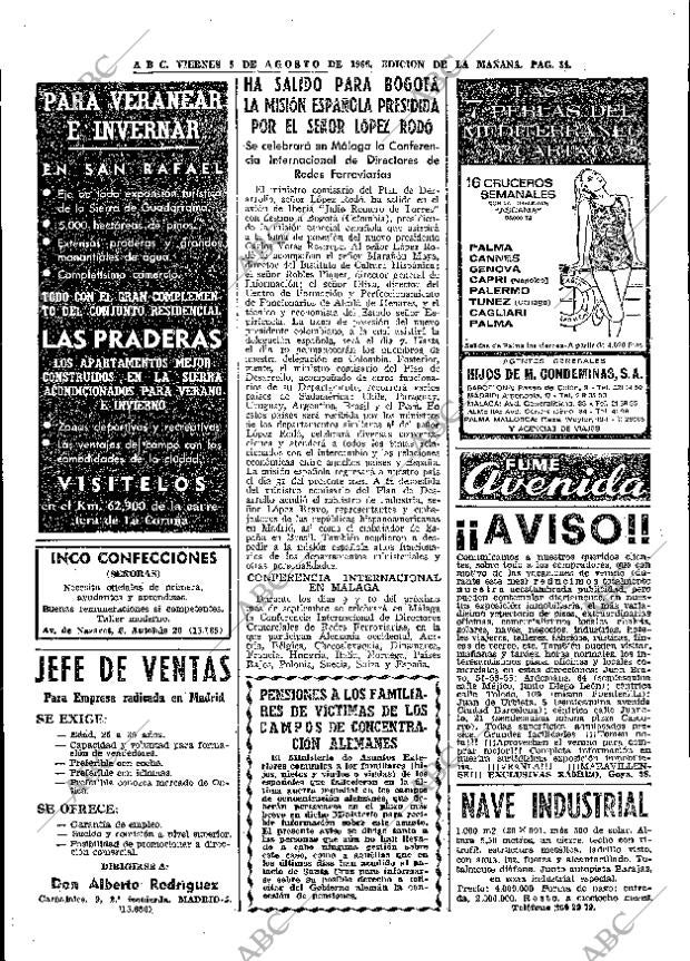 ABC MADRID 05-08-1966 página 34