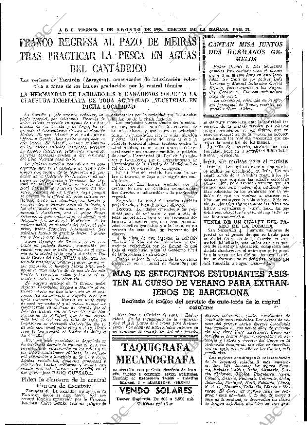 ABC MADRID 05-08-1966 página 37