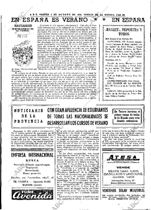 ABC MADRID 05-08-1966 página 40