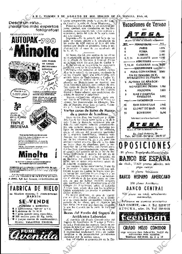 ABC MADRID 05-08-1966 página 44