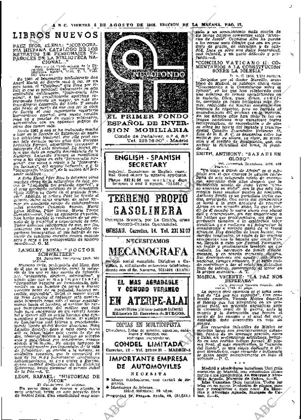 ABC MADRID 05-08-1966 página 57