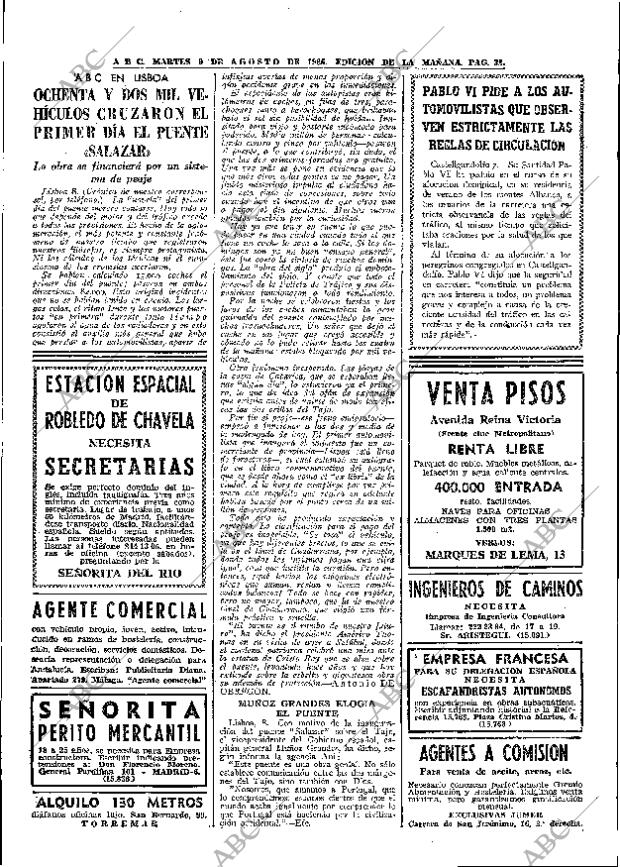 ABC MADRID 09-08-1966 página 32