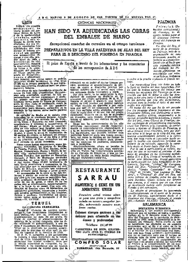 ABC MADRID 09-08-1966 página 41