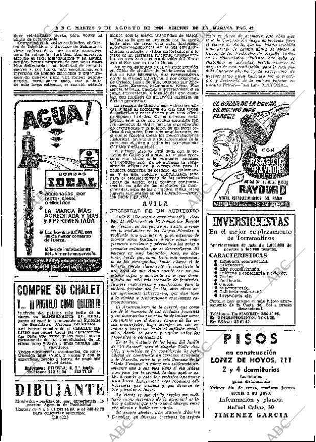 ABC MADRID 09-08-1966 página 42