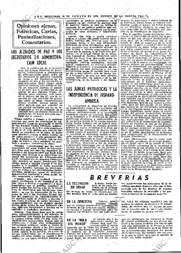 ABC MADRID 10-08-1966 página 24