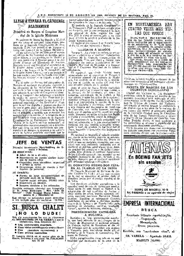 ABC MADRID 10-08-1966 página 45