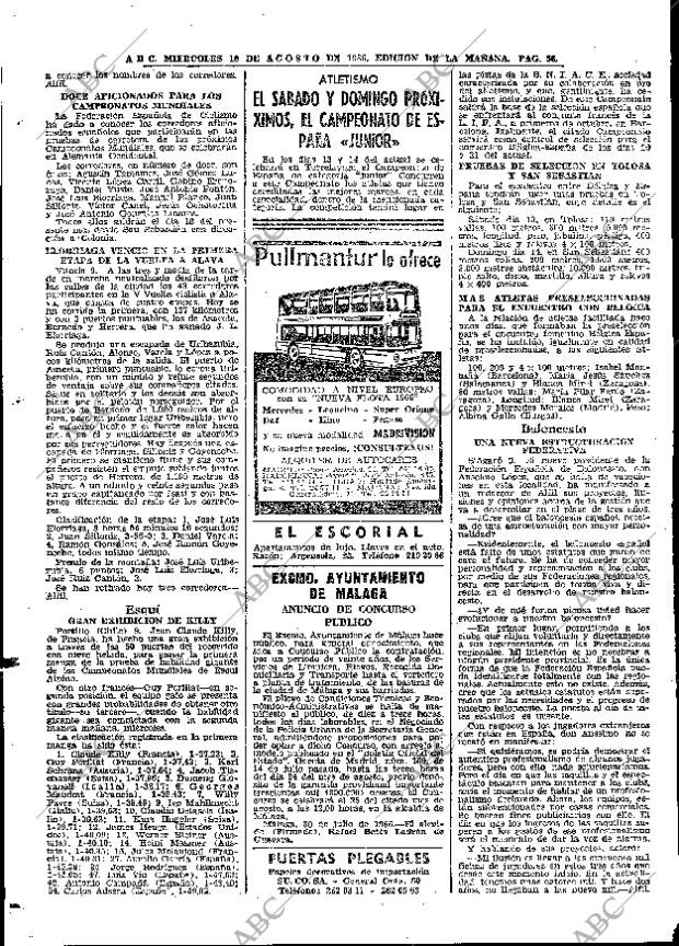 ABC MADRID 10-08-1966 página 56