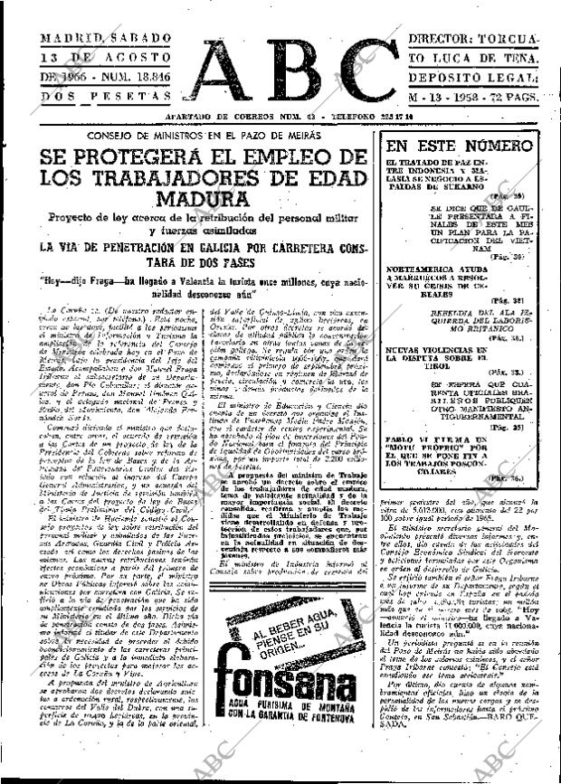 ABC MADRID 13-08-1966 página 23