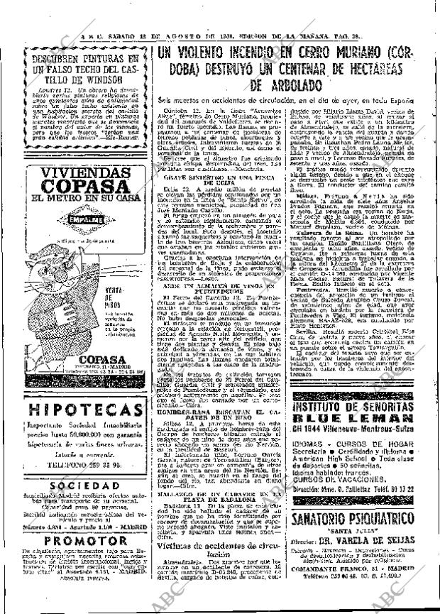 ABC MADRID 13-08-1966 página 38