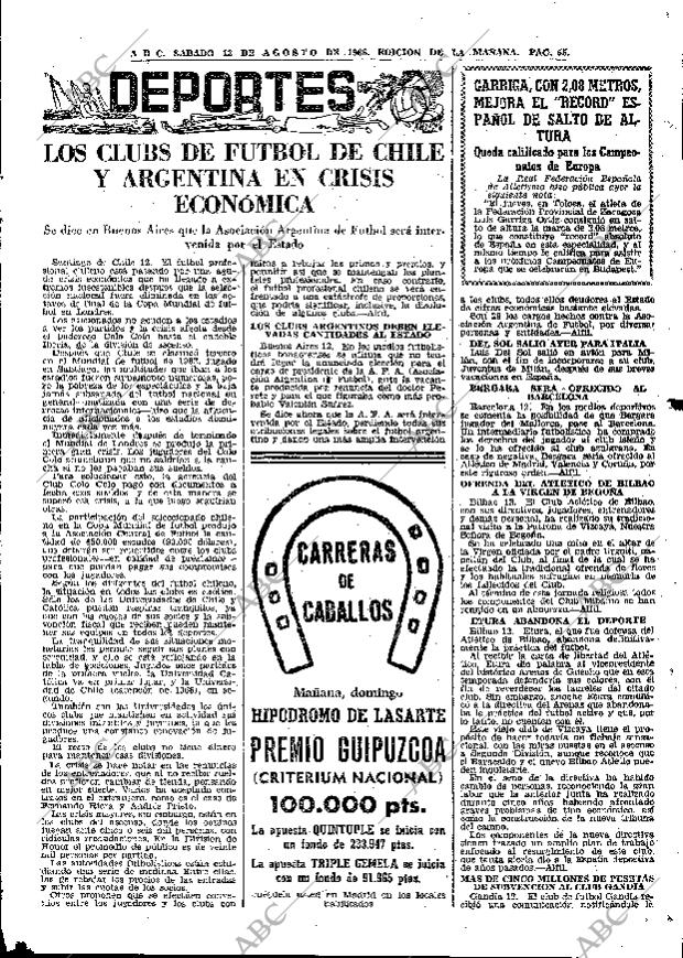 ABC MADRID 13-08-1966 página 55