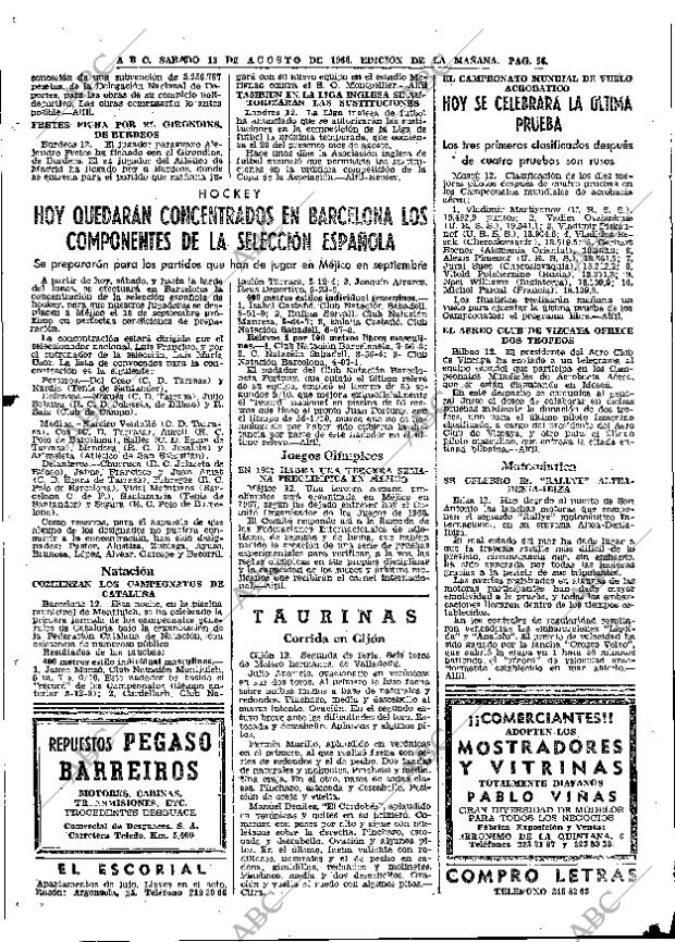 ABC MADRID 13-08-1966 página 56