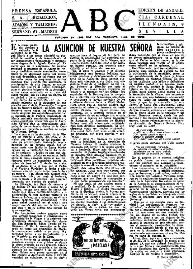 ABC MADRID 14-08-1966 página 3