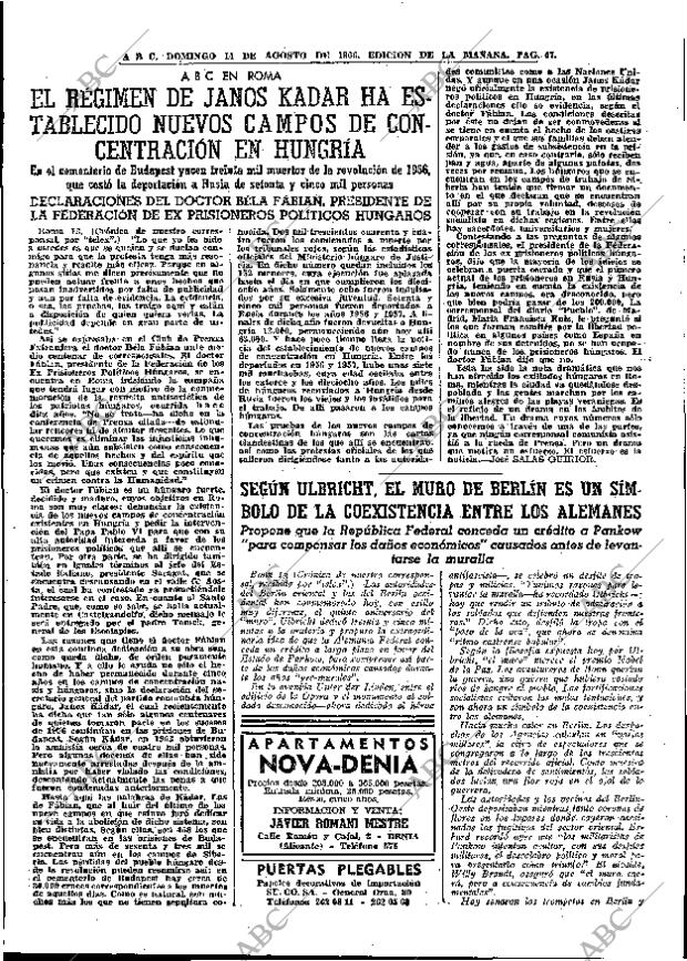ABC MADRID 14-08-1966 página 47
