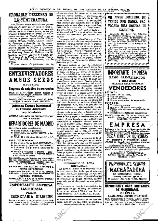 ABC MADRID 14-08-1966 página 58