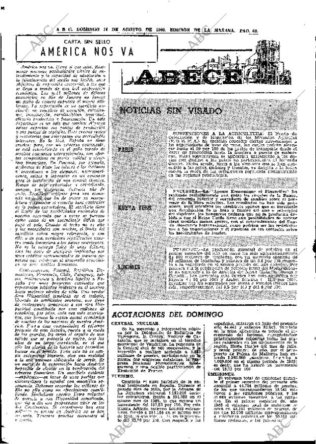 ABC MADRID 14-08-1966 página 68