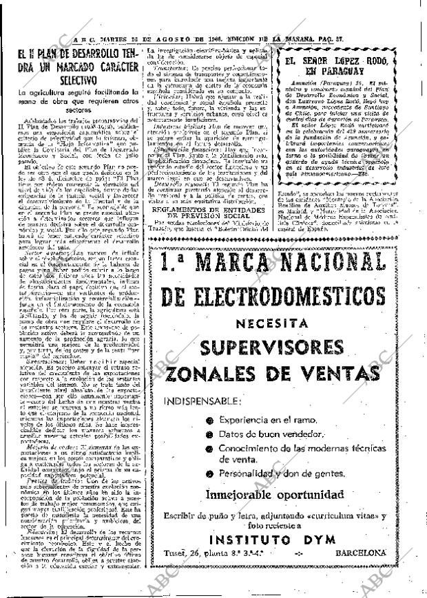 ABC MADRID 16-08-1966 página 37