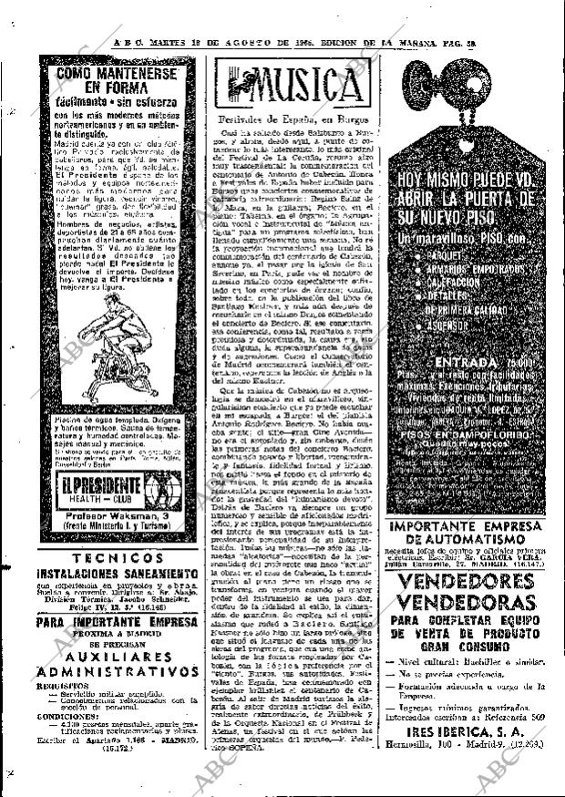 ABC MADRID 16-08-1966 página 58