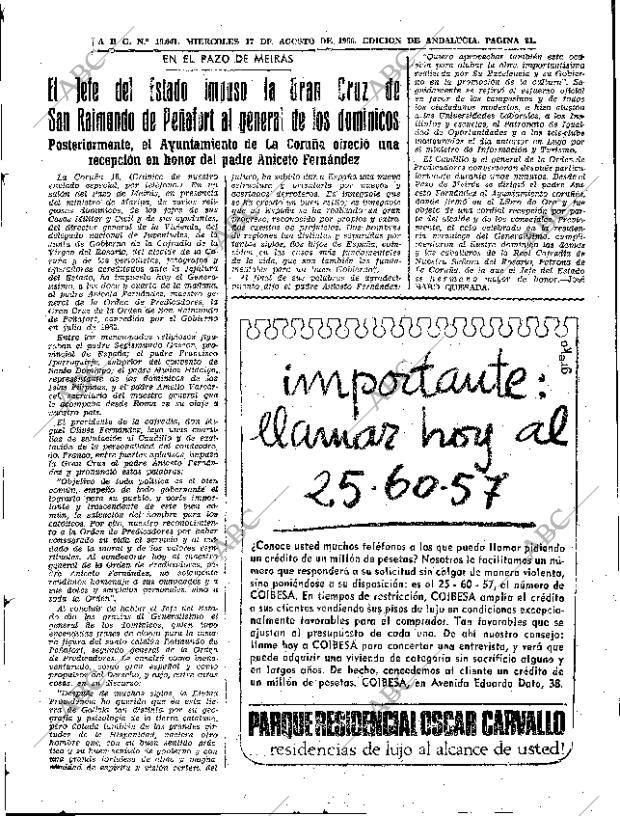 ABC SEVILLA 17-08-1966 página 21