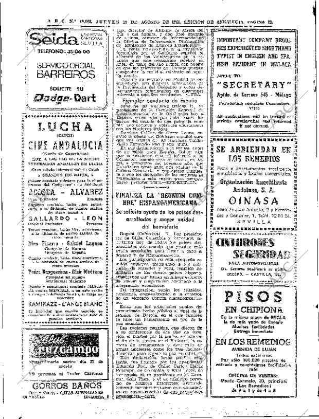 ABC SEVILLA 18-08-1966 página 22